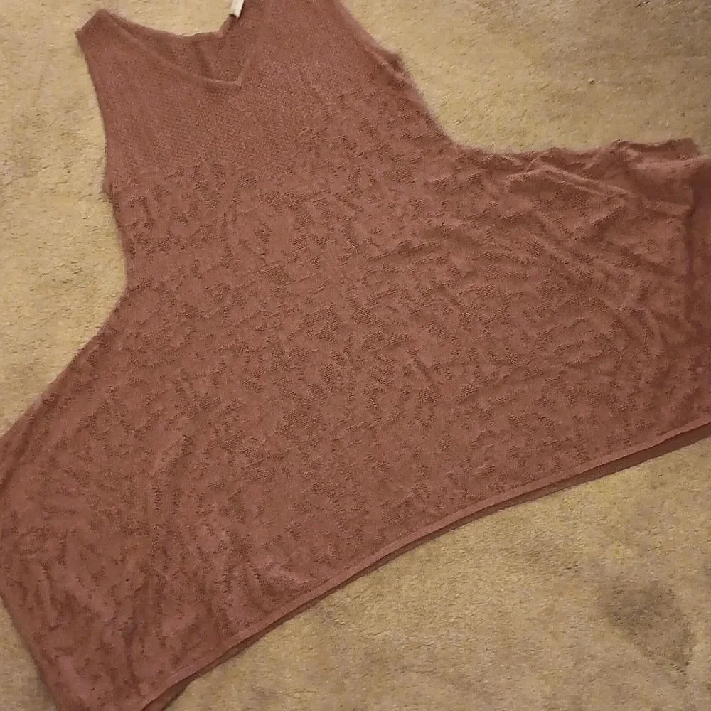 Peruvian Connection Sedona Red LA Jolla Tunic . Boho . Soft Girl.  Coastal - Picture 12 of 12